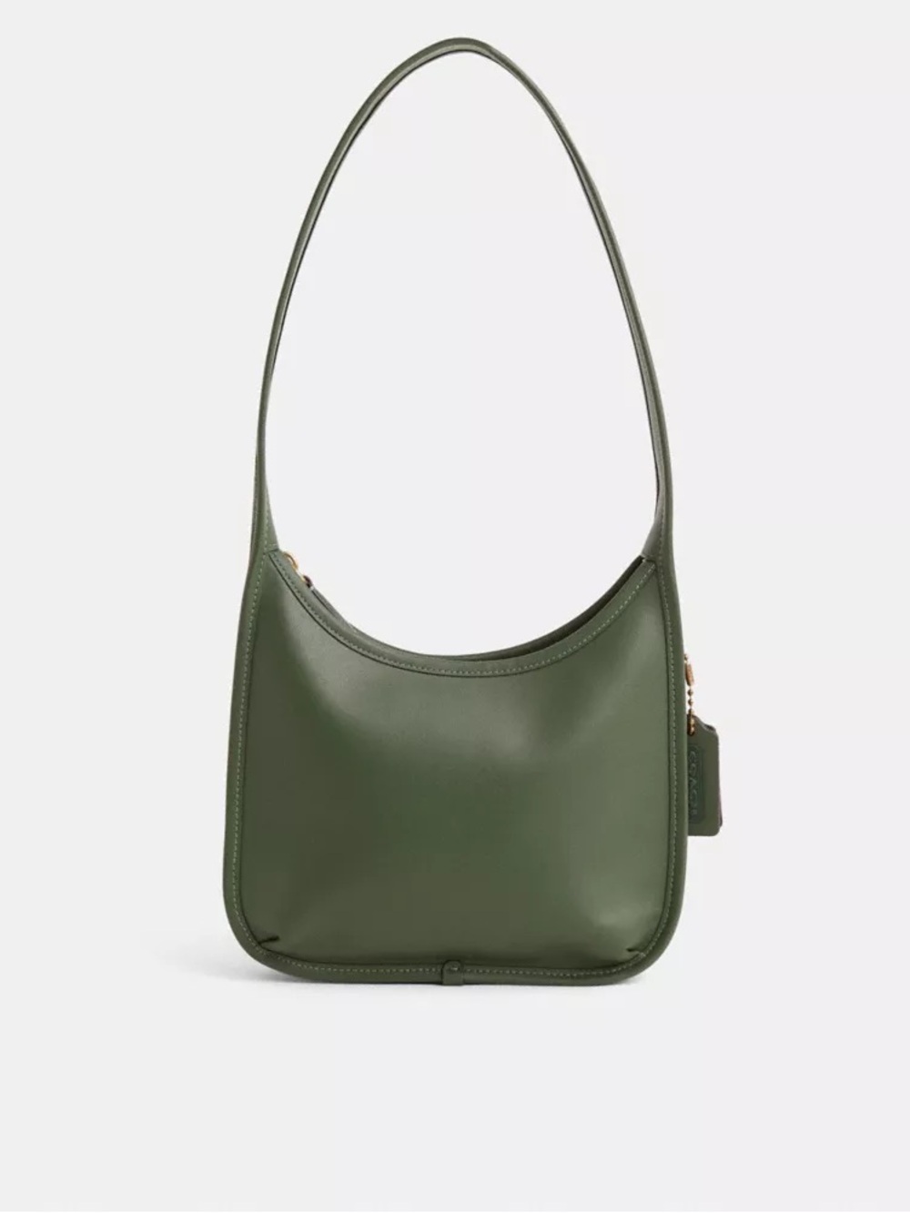 Coach SOLD OUT NWT Hunter Green Curve Zip leather shoulder bag